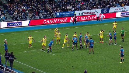 TOP 14 - Essai de Adrien SEGURET (CO) - Castres Olympique - Stade Rochelais
