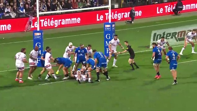 TOP 14 - Essai de Paul SURANO (RCV) - RC Vannes - Union Bordeaux-Bègles