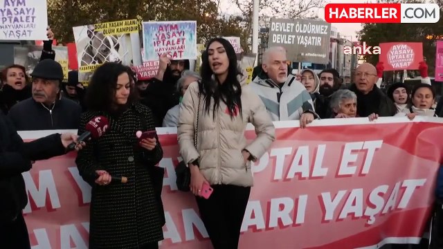 Hayvan Hakları Savunucuları AYM'ye Katliam Yasasının İptali İçin Eylem Düzenledi