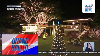 Ilang giant Christmas trees, pinailawan na! | Unang Balita