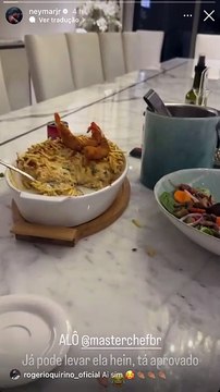 Neymar enaltece prato feito por Biancardi e pede convite para reality de culinária: já dá pra levar ela pra fazer um teste