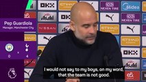 Guardiola backs 'exceptional' squad to turn things around