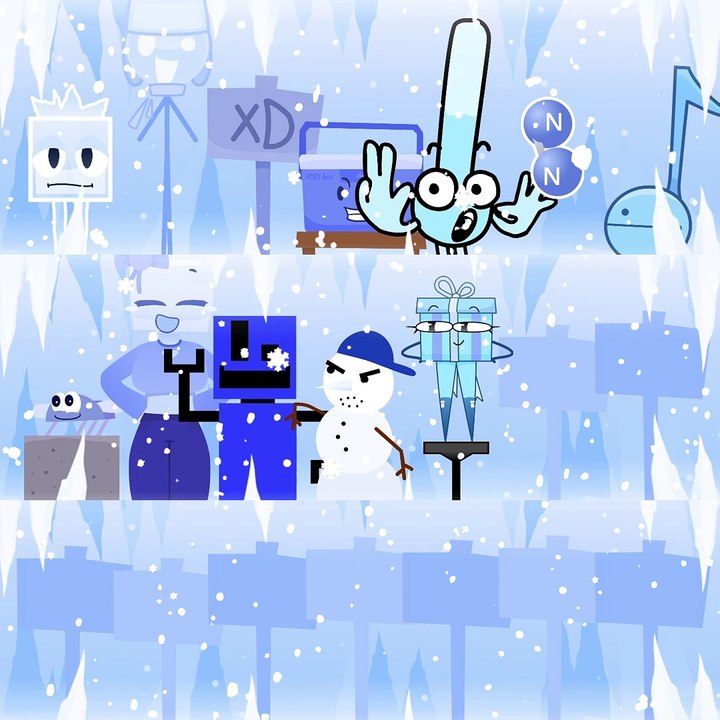 ALL Sprunki in ONE VIDEO! [Winter] {Sprunki Cool As Ice} 💙🥶❄️ #funny #memes #anim #sprunki #meme