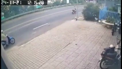 accidente de ciclista con camion