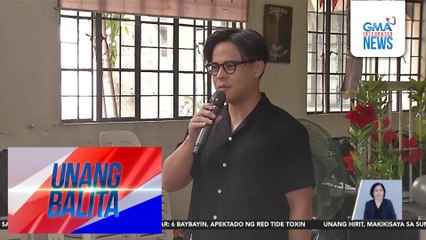 Khalil Ramos, may maagang Christmas celebration para sa ilang bata | Unang Balita