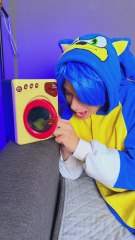 Tiny Washing Machine for Your Food?!  Let’s Clean Up the Snack Game! 🤣 #gadget