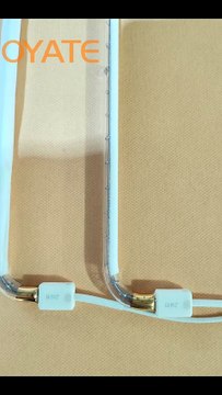 400v 2600w C type half white coated infrared halogen heating lamps for molding machines