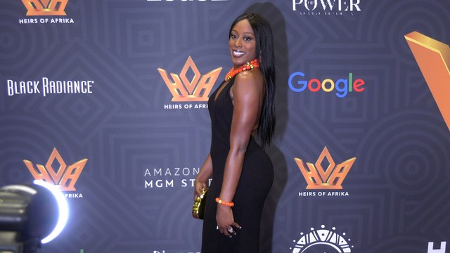 Chiney Ogwumike Heirs Of Afrika 7th Annual International Women of Power Awards Purple Carpet Large