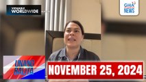 Unang Balita sa Unang Hirit: NOVEMBER 25, 2024 [HD]