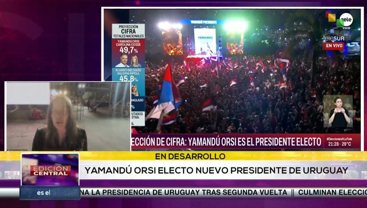 Edición Central 24.11: Uruguay decide 2024 ha dado por ganador al candidato Yamandú Orsi