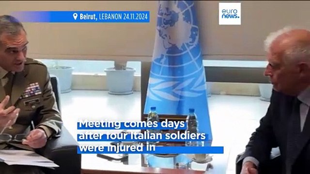 Borrell meets UNIFIL chief in Beirut, says peacekeepers have 'strong support' of EU