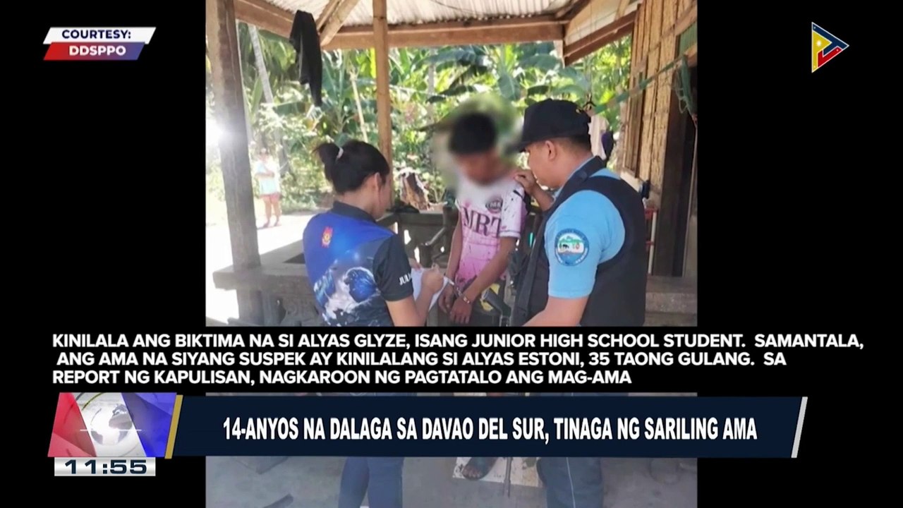 14-anyos na dalaga sa Davao del Sur, tinaga ng sariling ama