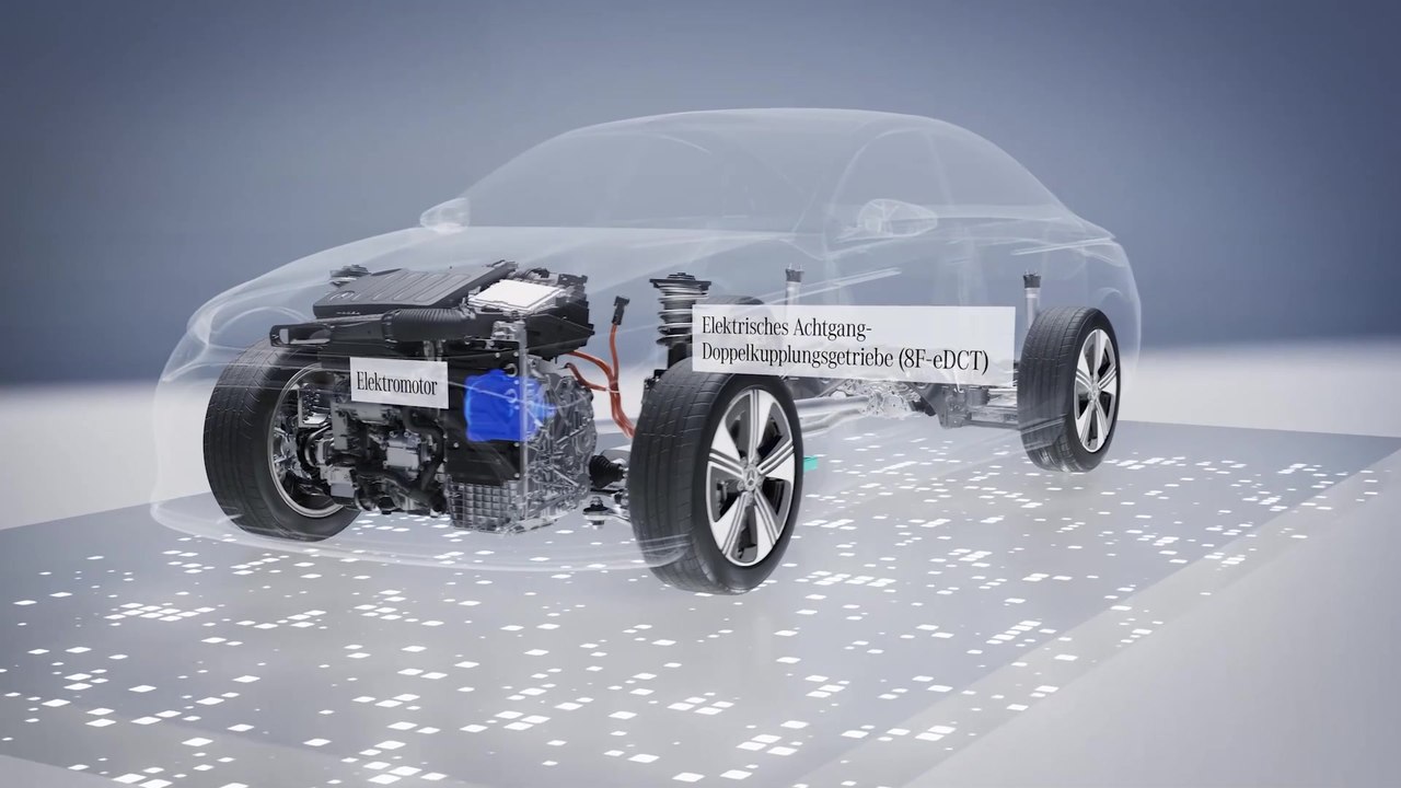 Mercedes-Benz CLA als sparsamer Hybrid (Animation)