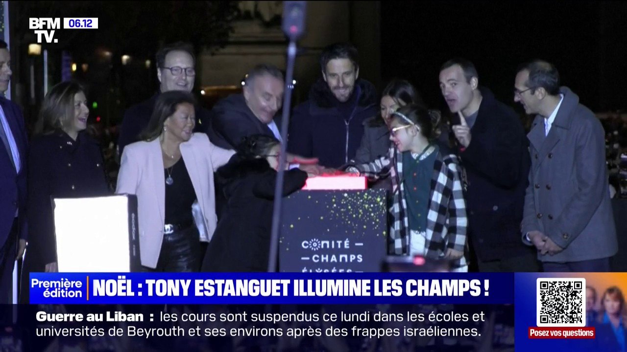 Plusieurs milliers de personnes réunies pour l’illumination des Champs-Elysées avec Tony Estanguet