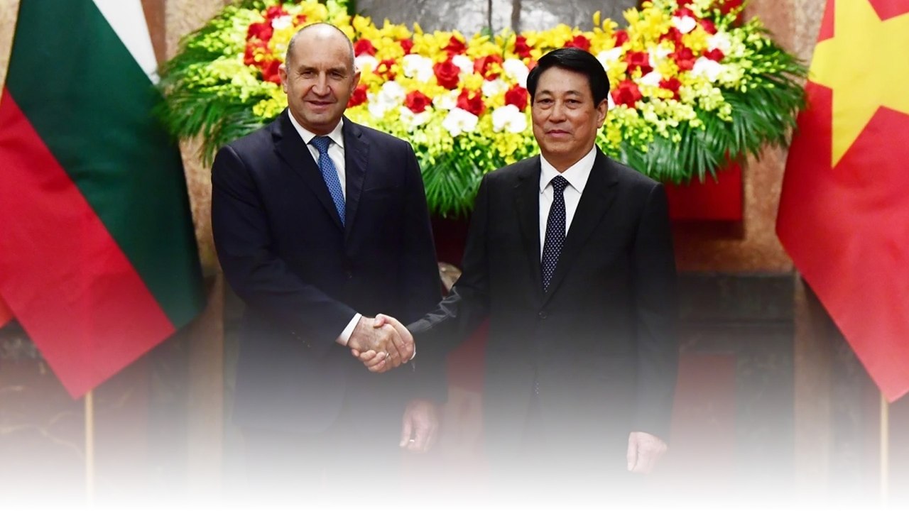 Chủ tịch nước Lương Cường chủ trì lễ đón chính thức Tổng thống Bulgaria Rumen Radev