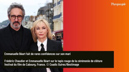 Emmanuelle Béart : Rares confidences sur son couple depuis 14 ans avec un homme du même milieu qu'elle
