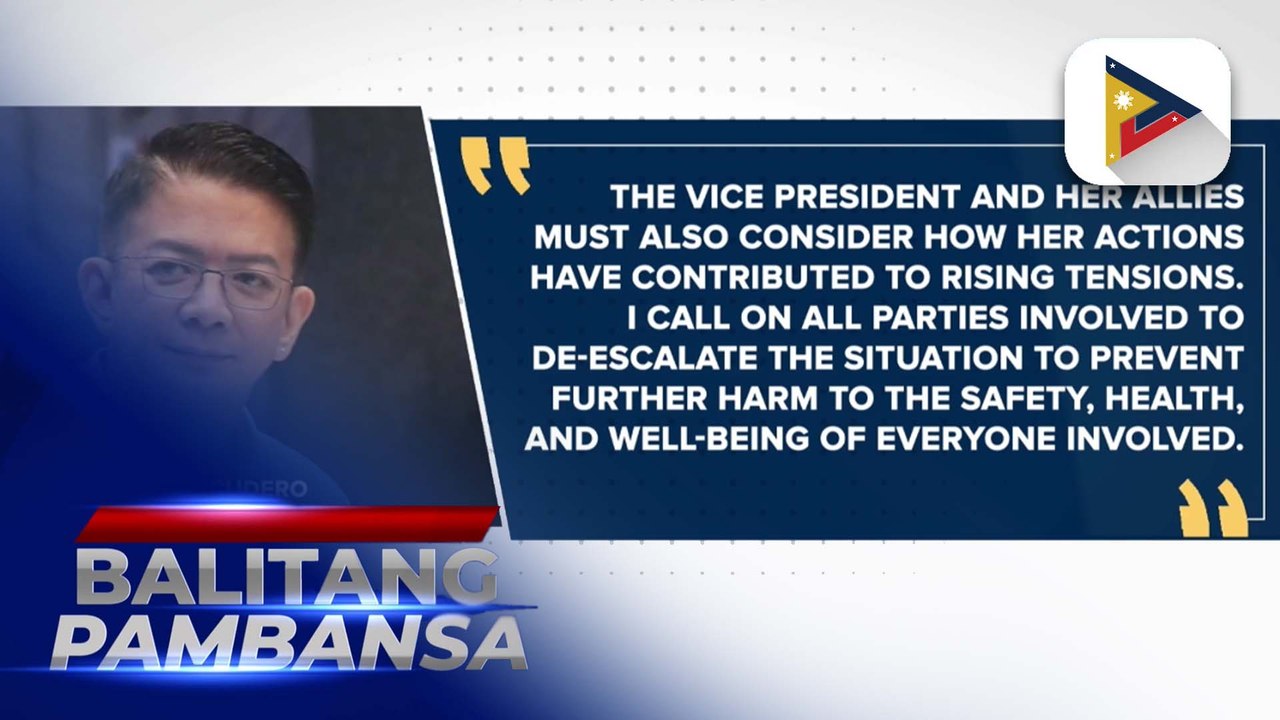 SP Escudero, nanagawan na pahupain ang sitwasyon matapos ang mga banta ni VP Sara vs. PBBM, FL Liza Marcos, at House Speaker Romualdez