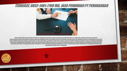 Terdekat, 0852-1401-7760 WA, Jasa Pendirian pt Perorangan