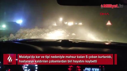 Malatya'da kar felaketi! Dağda mahsur kalan çoban hayatını kaybetti