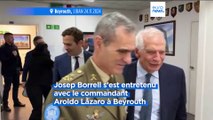M. Borrell rencontre le chef de la FINUL à Beyrouth et affirme que les forces de maintien de la paix bénéficient du 