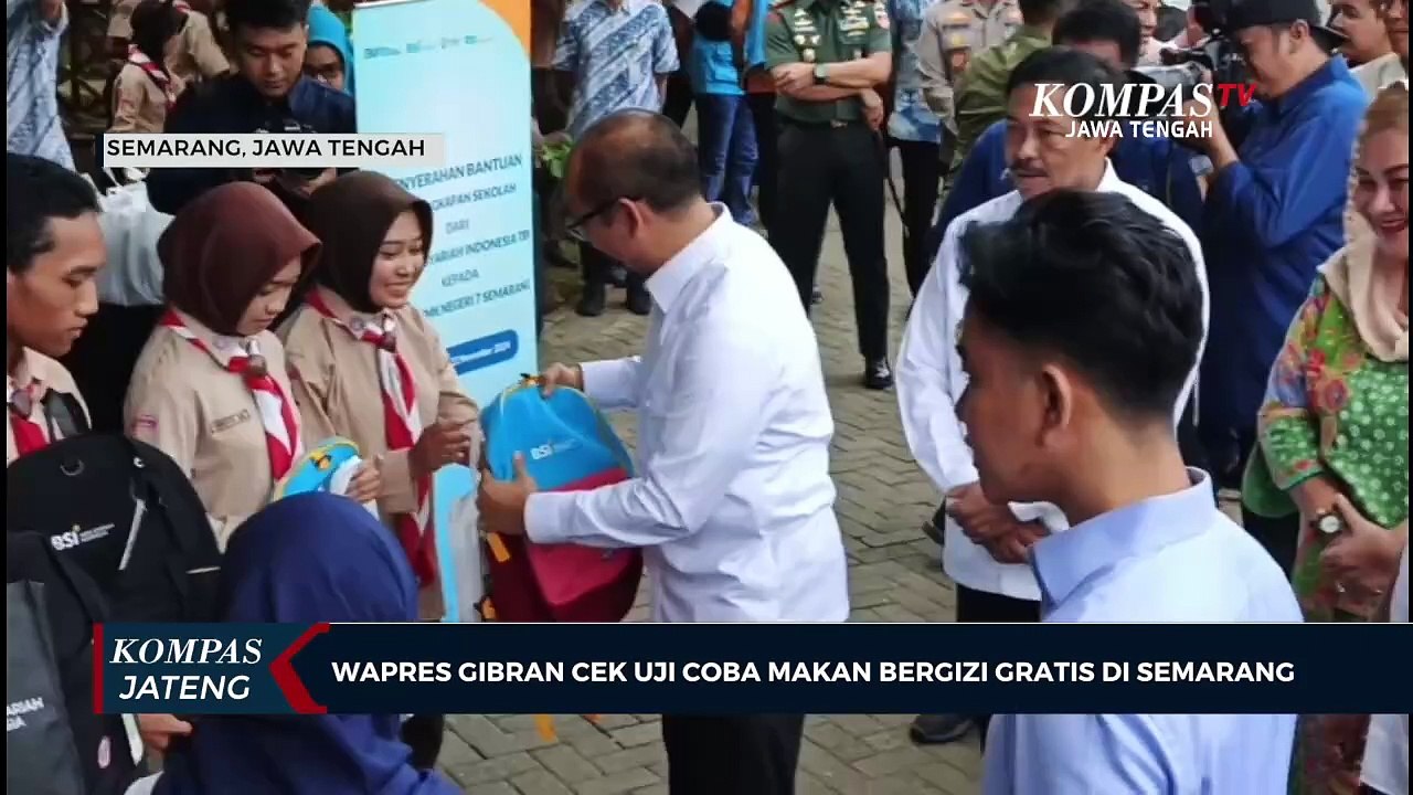 Wapres Gibran Cek Uji Coba Makan Bergizi Gratis di Semarang