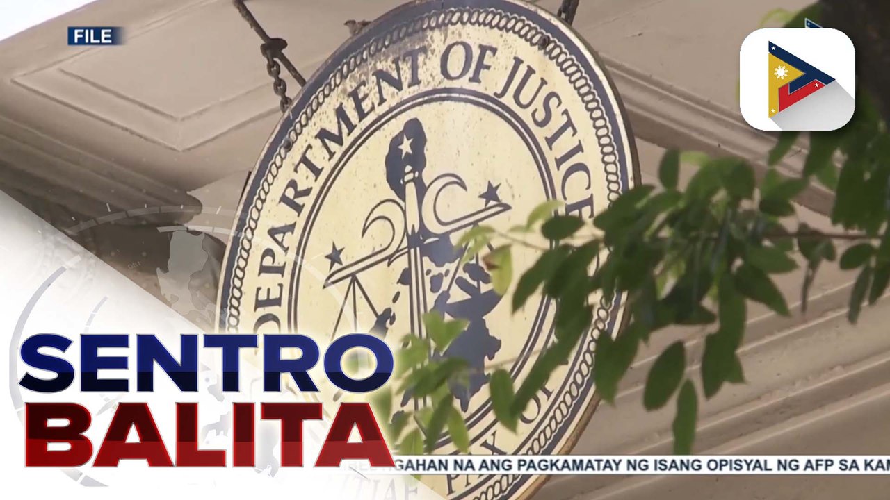 DOJ, iniimbestigahan na ang mga naging banta ni VP Sara Duterte