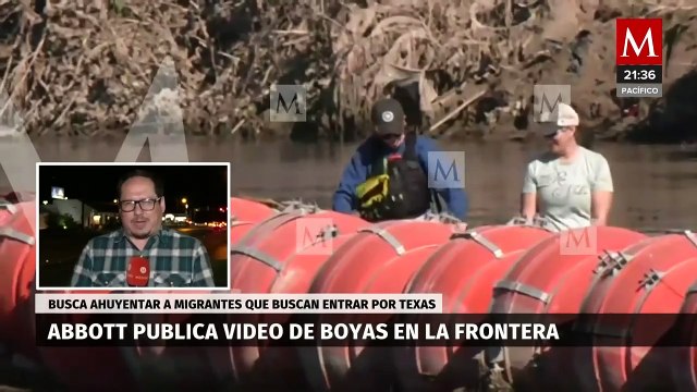 Colocan nuevas boyas en el Río Bravo en frontera con Texas