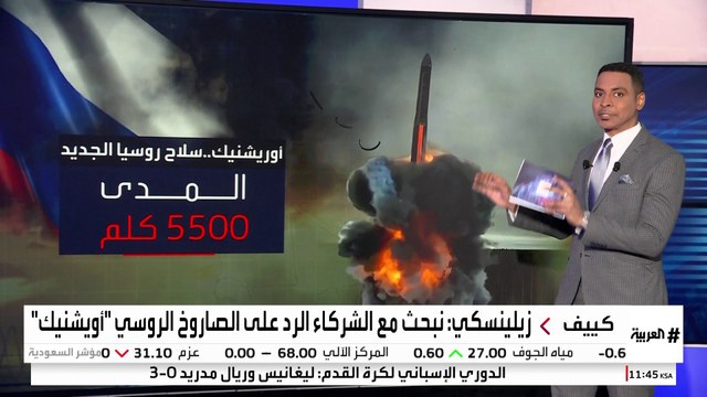 قادر على حمل رؤوس نووية.. تعرف على قدرات الصاروخ الروسي أوريشنيك