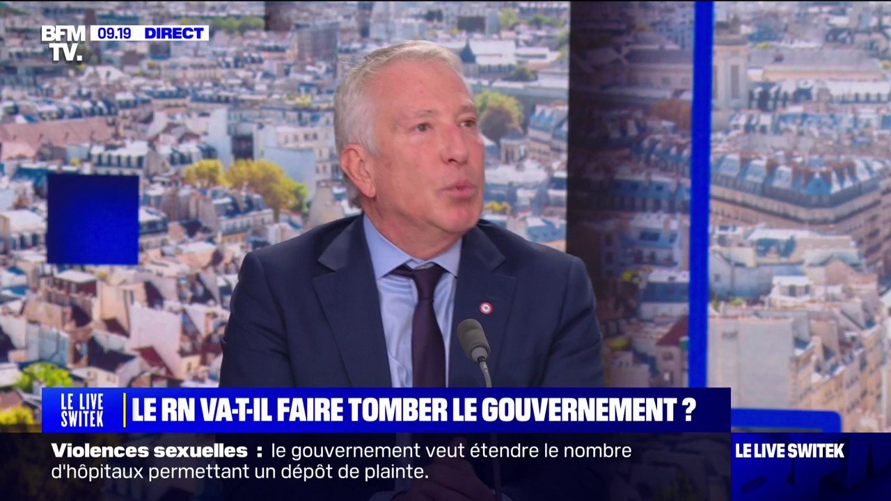 Alliance avec le NFP pour censurer le gouvernement: “On n’est pas sectaire”, indique Philippe Ballard (RN)
