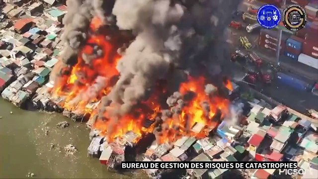 Philippines: un incendie ravage des centaines d'habitations dans un bidonville de Manille