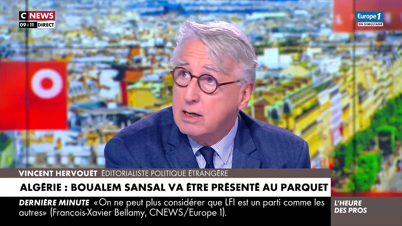 Critiques contre Boualem Sansal alors qu'il est en prison en Algérie - Le journaliste d'Europe 1 Vincent Hervouet dénonce "un petit crachat" contre lui sur France 5 et un "article putassier" du quotidien Le Monde