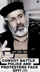 Ali Amin  & Bushra Bibi Rally | Convoy battle_ Police and protesters face off! (1)