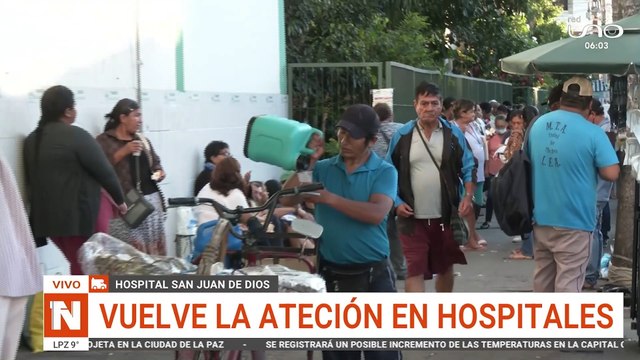 SCZ LARGAS FILAS EN HOSPITALES