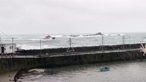 Penlee Lifeboat crew out in force during Storm Bert