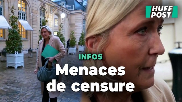 Après son rendez-vous avec Michel Barnier, Marine Le Pen maintient ses menaces de censure