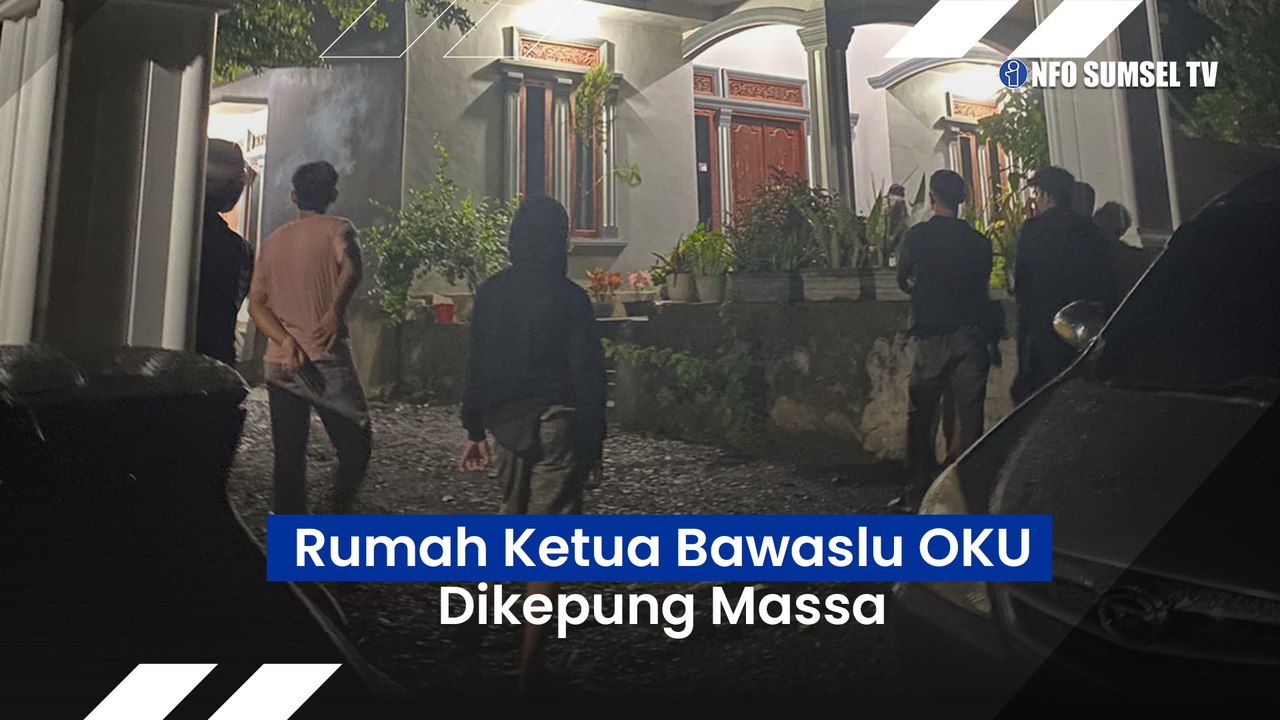 Rumah Ketua Bawaslu OKU Dikepung Massa, Diduga Instruksikan ‘Jaga’ Paslon BERTAJI