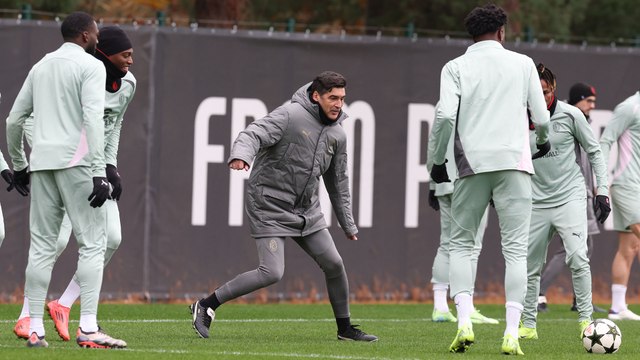 Vigilia europea a Milanello, l'allenamento dei rossoneri