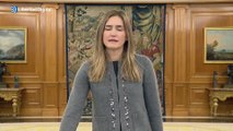 Sara Aagesen toma posesión como ministra ante el Rey