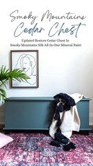 Smoky Mountains Painted Cedar Chest