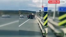 İstanbul Otoyolunda Başıboş Atlardan Trafik Kazası