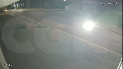 Vídeo mostra acidente que matou vigilante durante a madrugada