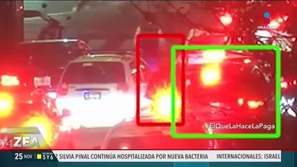Así fue perseguido y detenido un delincuente que asaltó a un automovilista en la CDMX