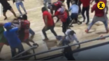 Vándalos desatan violencia en torneo de baloncesto U-18 en Cabral