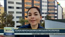 Incendios forestales azotan a Ecuador