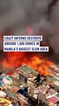Massive inferno destroys around 1,000 homes in Manila’s biggest slum area