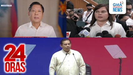 24 Oras: (Part 1) PBBM, pumalag sa pagtatangka ni VP Sara; House Speaker Romualdez sa banta ng bise: direktang banta sa sa demokrasya, atbp.