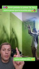 Video: ¡Aterrador! Su sombra casi la atrapa cuando grababa un video