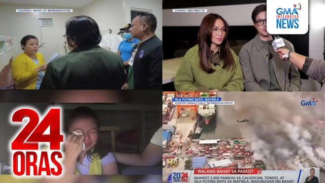24 Oras: (Part 2) VP Sara, kumasa sa hamong psychological, neuropsychiatric, at drug test; kabi-kabilang sunog bago magpasko; record breaking na kita ng Hello, Love, Again ; regalo ni Olivia Rodrigo kay Zia Dantes, atbp.