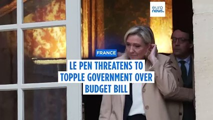 France's far right threatens to bring down the government over draft budget