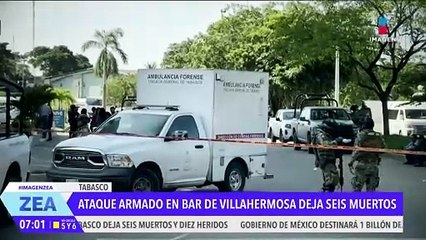 Ataque armado en antro de Villahermosa, Tabasco, deja 6 muertos